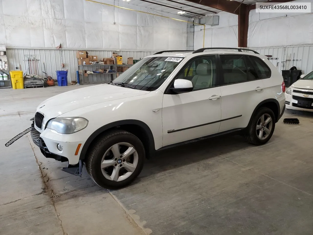 2008 BMW X5 3.0I VIN: 5UXFE43568L003410 Lot: 69673744