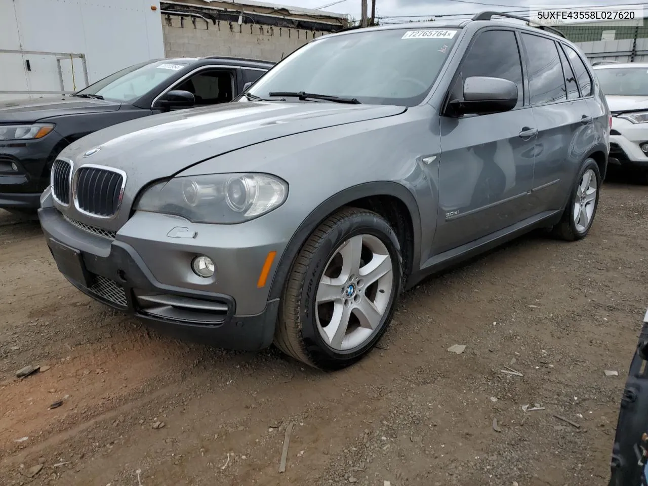 2008 BMW X5 3.0I VIN: 5UXFE43558L027620 Lot: 72765764