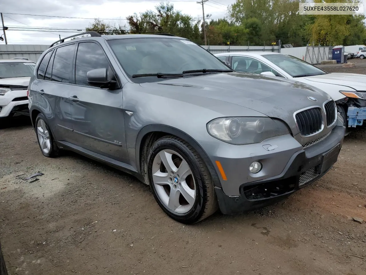 2008 BMW X5 3.0I VIN: 5UXFE43558L027620 Lot: 72765764