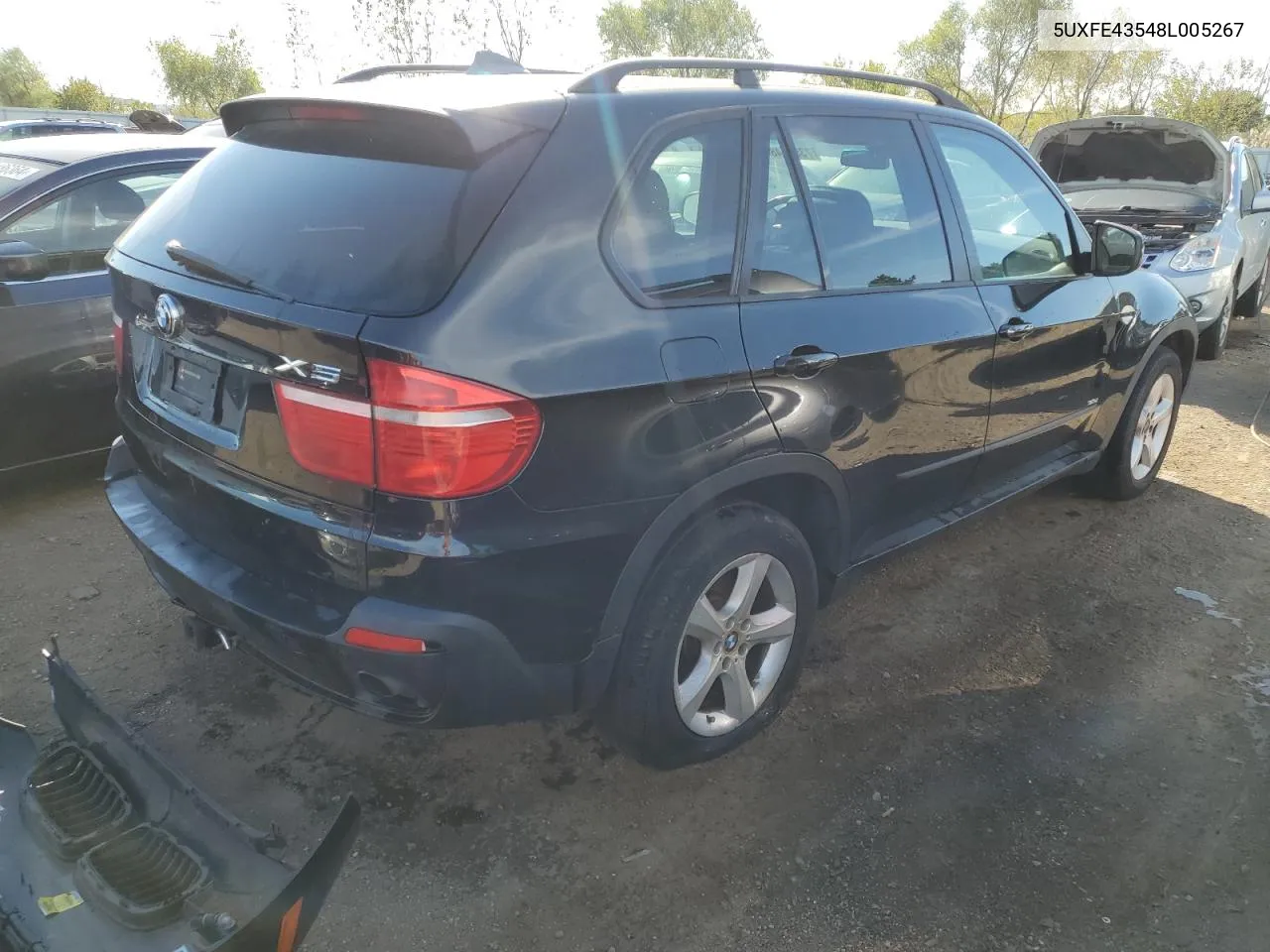 2008 BMW X5 3.0I VIN: 5UXFE43548L005267 Lot: 73585484