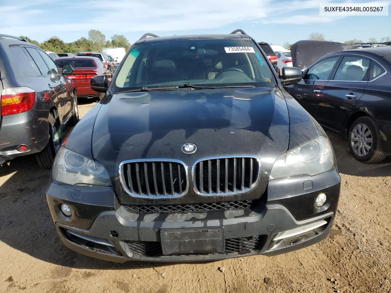 2008 BMW X5 3.0I VIN: 5UXFE43548L005267 Lot: 73585484