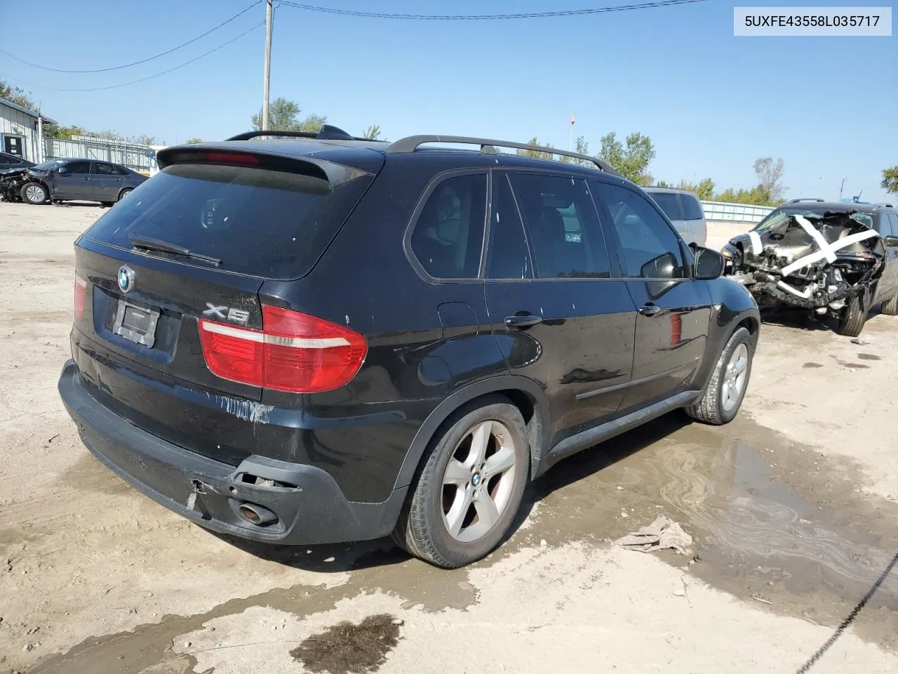 2008 BMW X5 3.0I VIN: 5UXFE43558L035717 Lot: 73678884