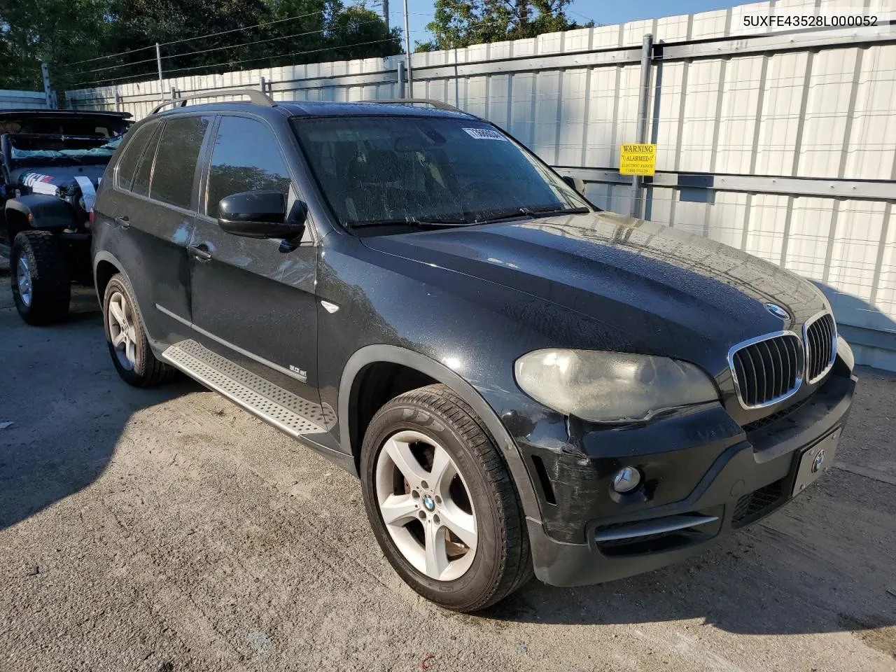 2008 BMW X5 3.0I VIN: 5UXFE43528L000052 Lot: 73686034