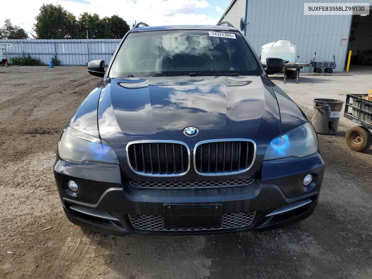 2008 BMW X5 4.8I VIN: 5UXFE83558LZ99130 Lot: 74322384