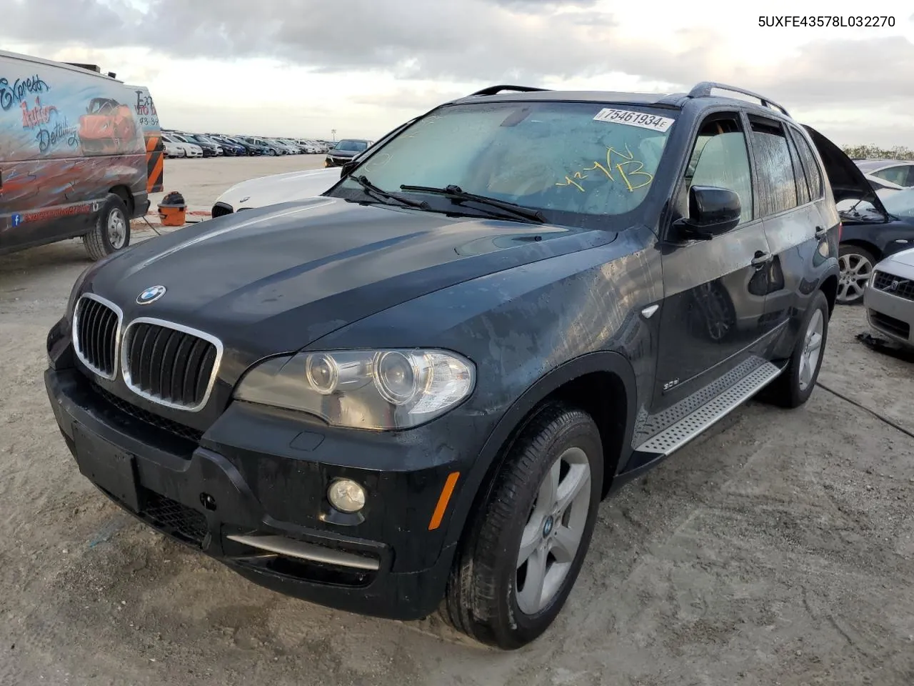 2008 BMW X5 3.0I VIN: 5UXFE43578L032270 Lot: 75461934