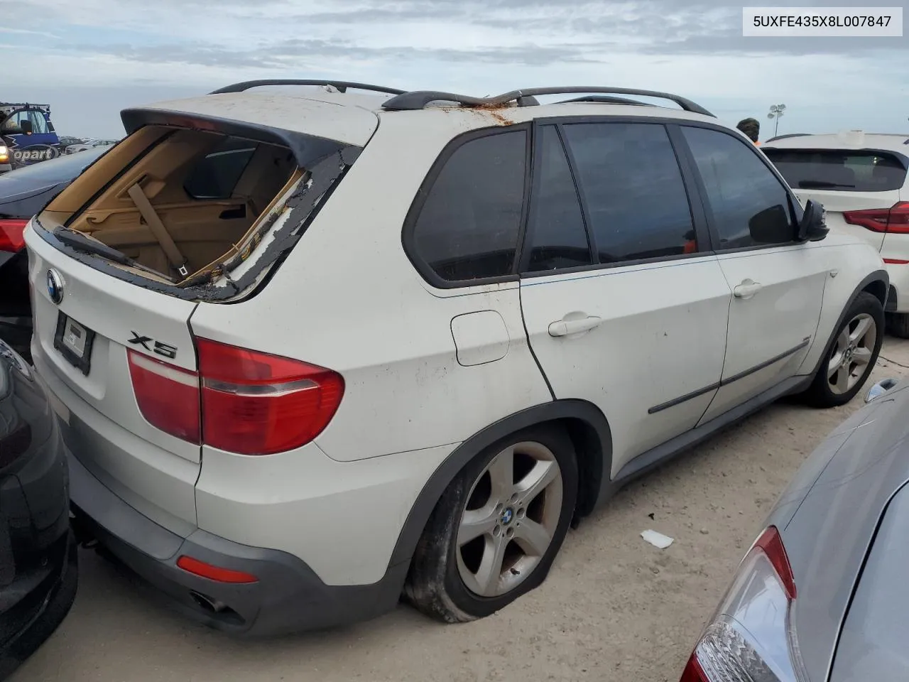 2008 BMW X5 3.0I VIN: 5UXFE435X8L007847 Lot: 76609284