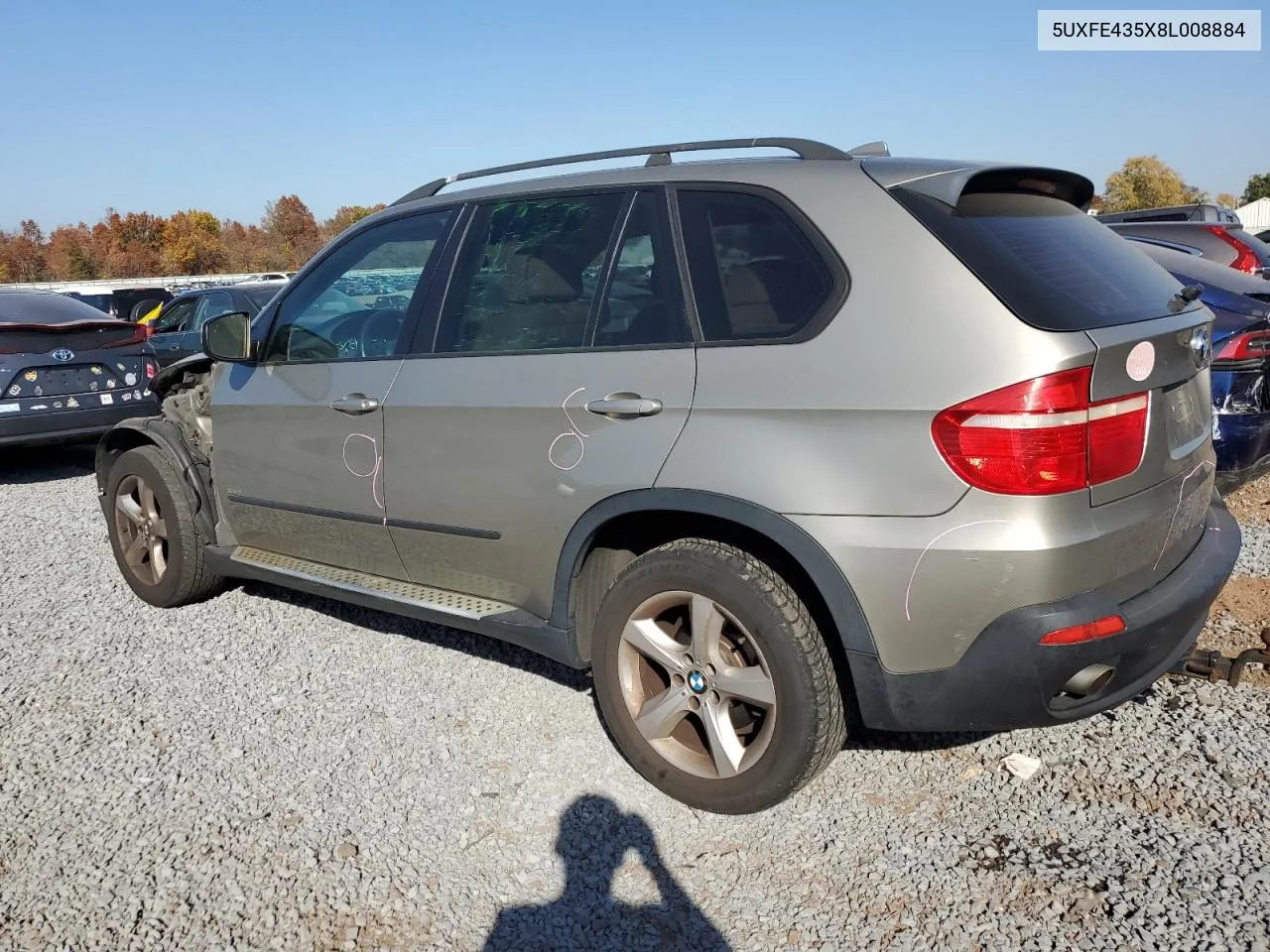 2008 BMW X5 3.0I VIN: 5UXFE435X8L008884 Lot: 77142644