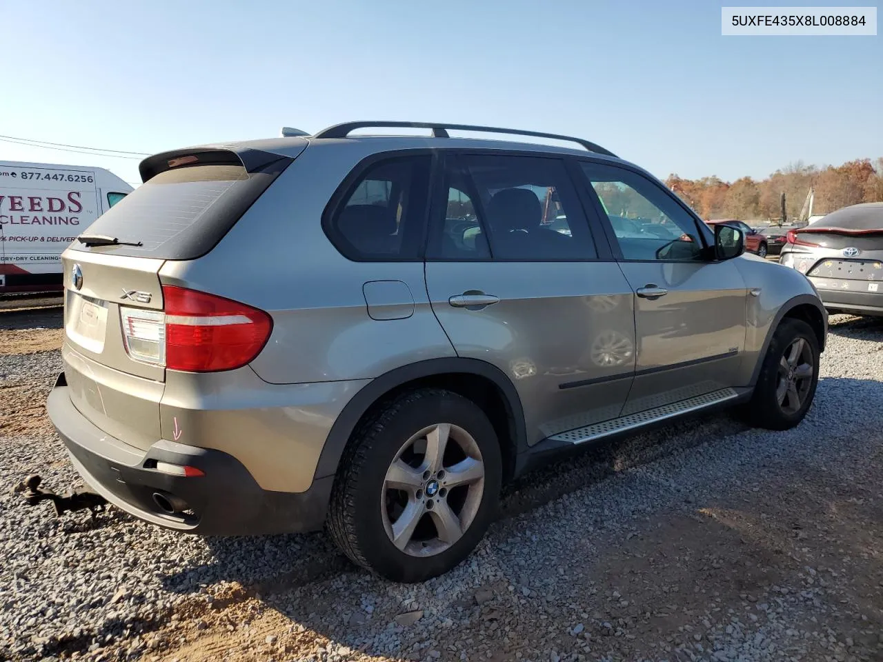 2008 BMW X5 3.0I VIN: 5UXFE435X8L008884 Lot: 77142644