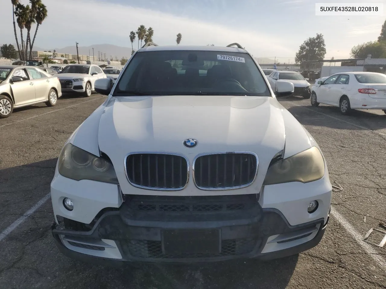 2008 BMW X5 3.0I VIN: 5UXFE43528L020818 Lot: 79726174