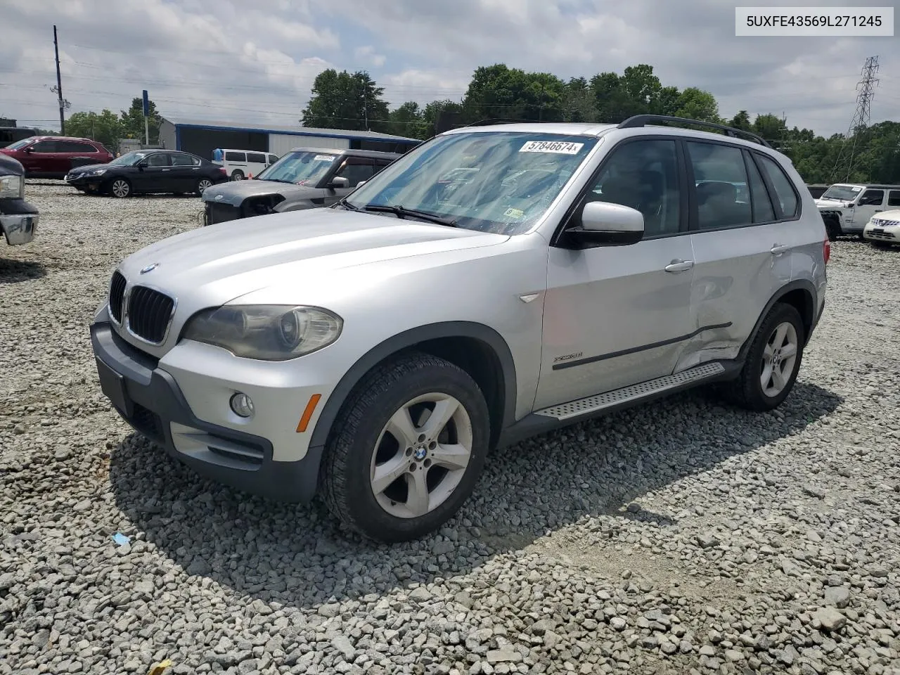 2009 BMW X5 xDrive30I VIN: 5UXFE43569L271245 Lot: 57846674