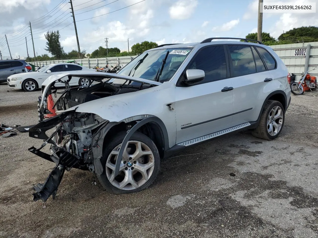 2009 BMW X5 xDrive30I VIN: 5UXFE43539L266262 Lot: 70340614