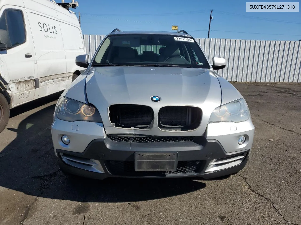 2009 BMW X5 xDrive30I VIN: 5UXFE43579L271318 Lot: 72897164