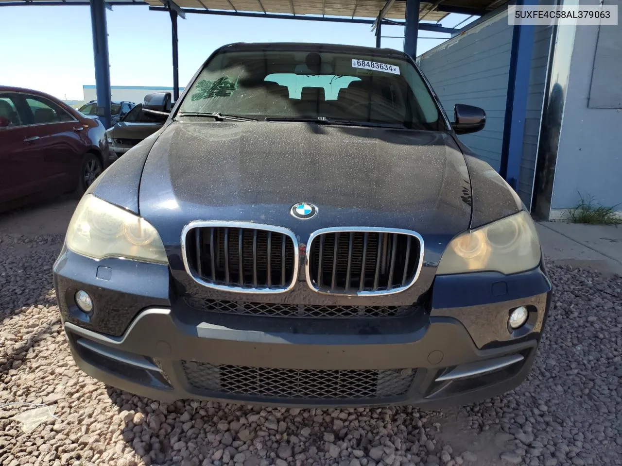 2010 BMW X5 xDrive30I VIN: 5UXFE4C58AL379063 Lot: 68483634