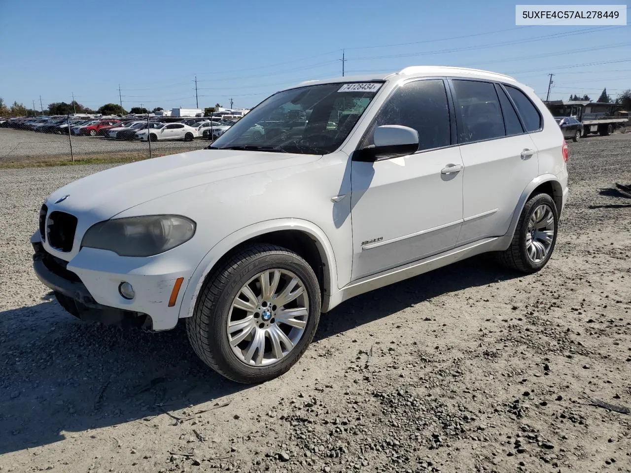 2010 BMW X5 xDrive30I VIN: 5UXFE4C57AL278449 Lot: 74128434