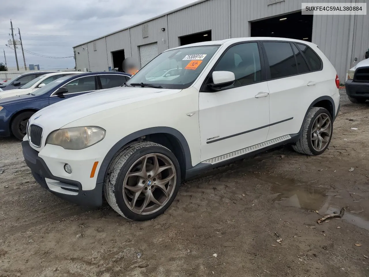 2010 BMW X5 xDrive30I VIN: 5UXFE4C59AL380884 Lot: 75306914