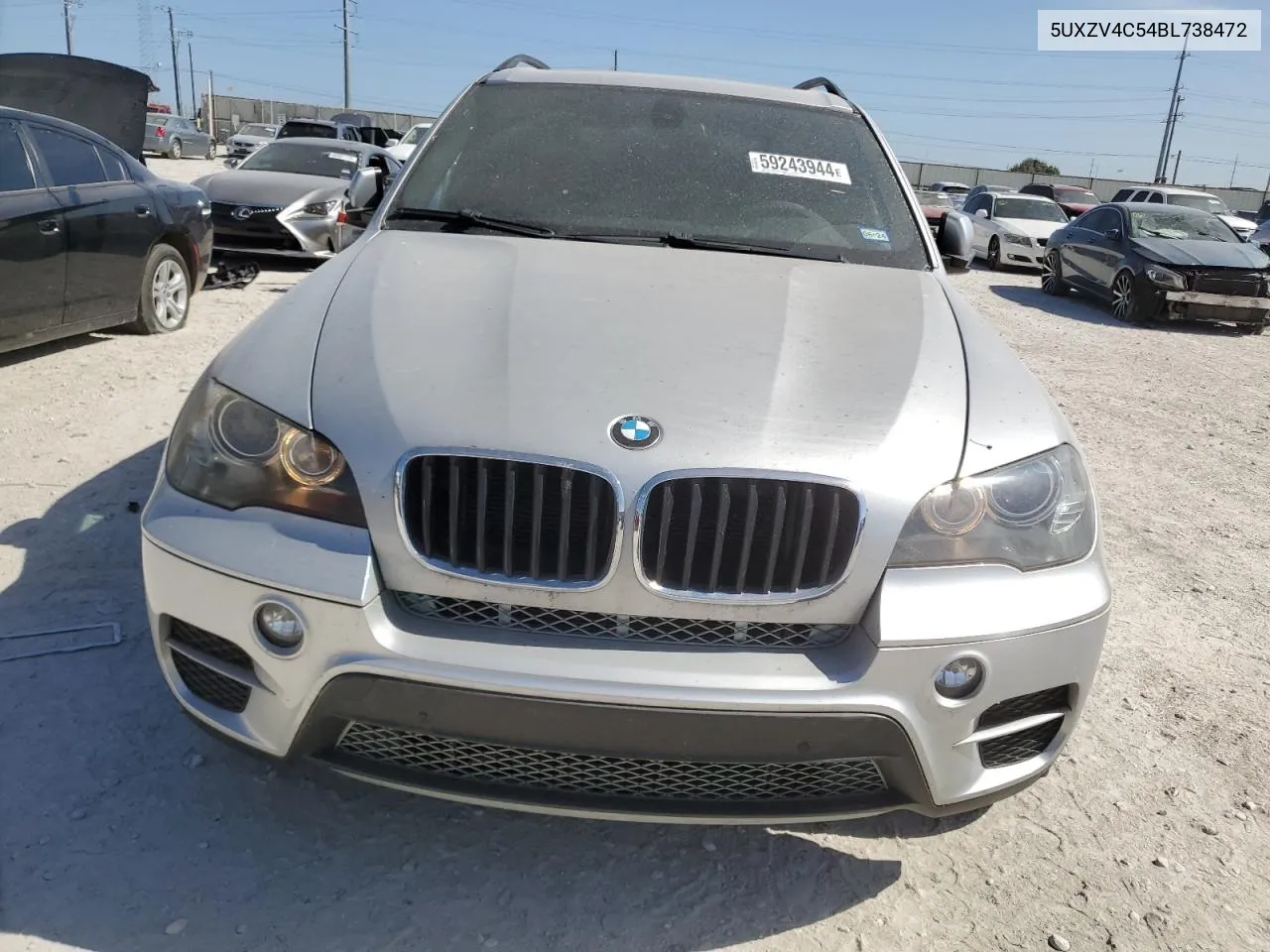 2011 BMW X5 xDrive35I VIN: 5UXZV4C54BL738472 Lot: 59243944