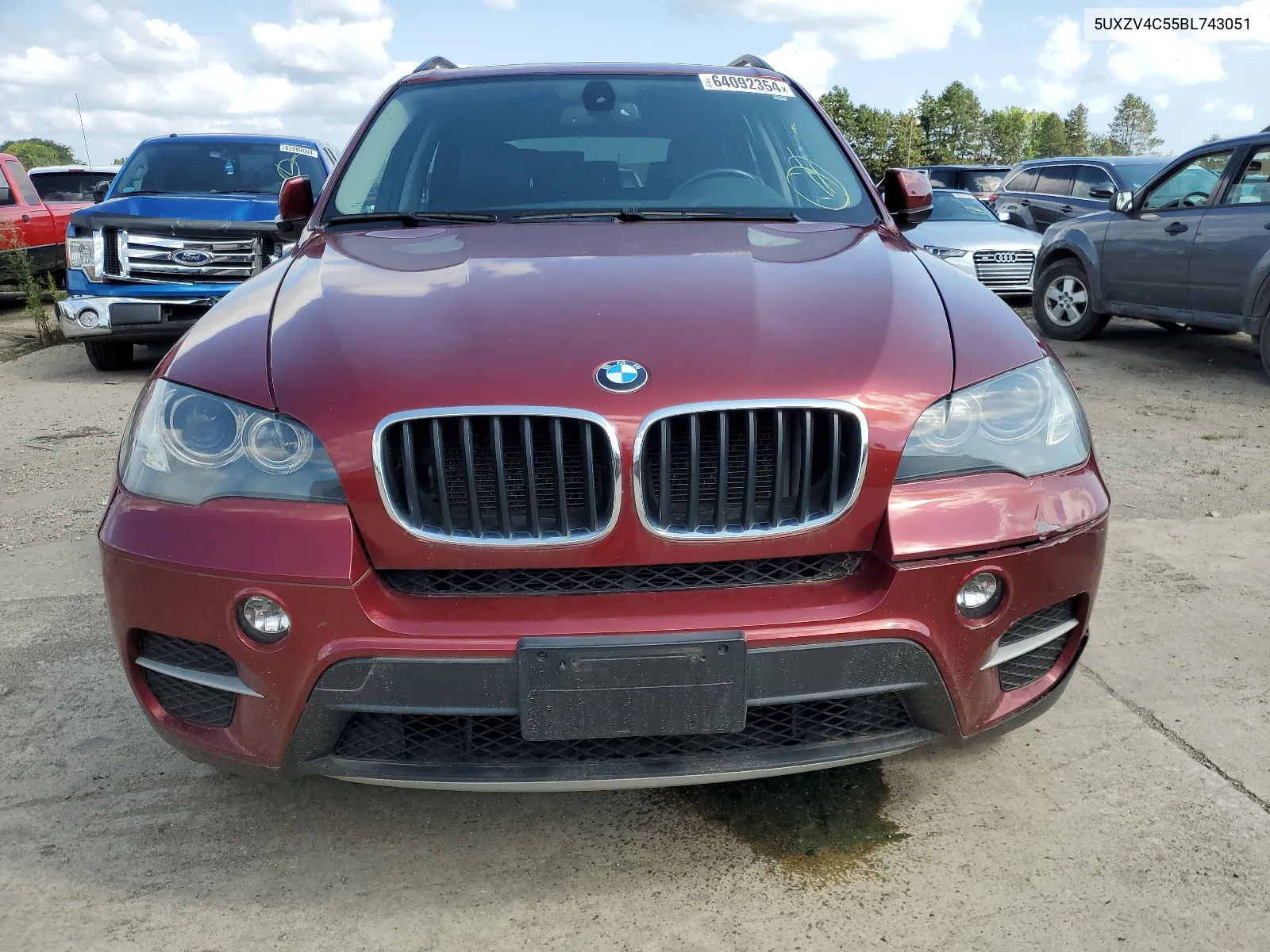 2011 BMW X5 xDrive35I VIN: 5UXZV4C55BL743051 Lot: 64092354