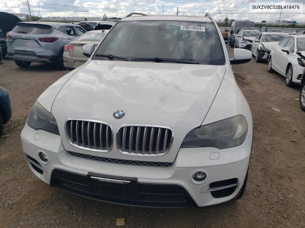 2011 BMW X5 xDrive50I VIN: 5UXZV8C52BL418476 Lot: 70014034