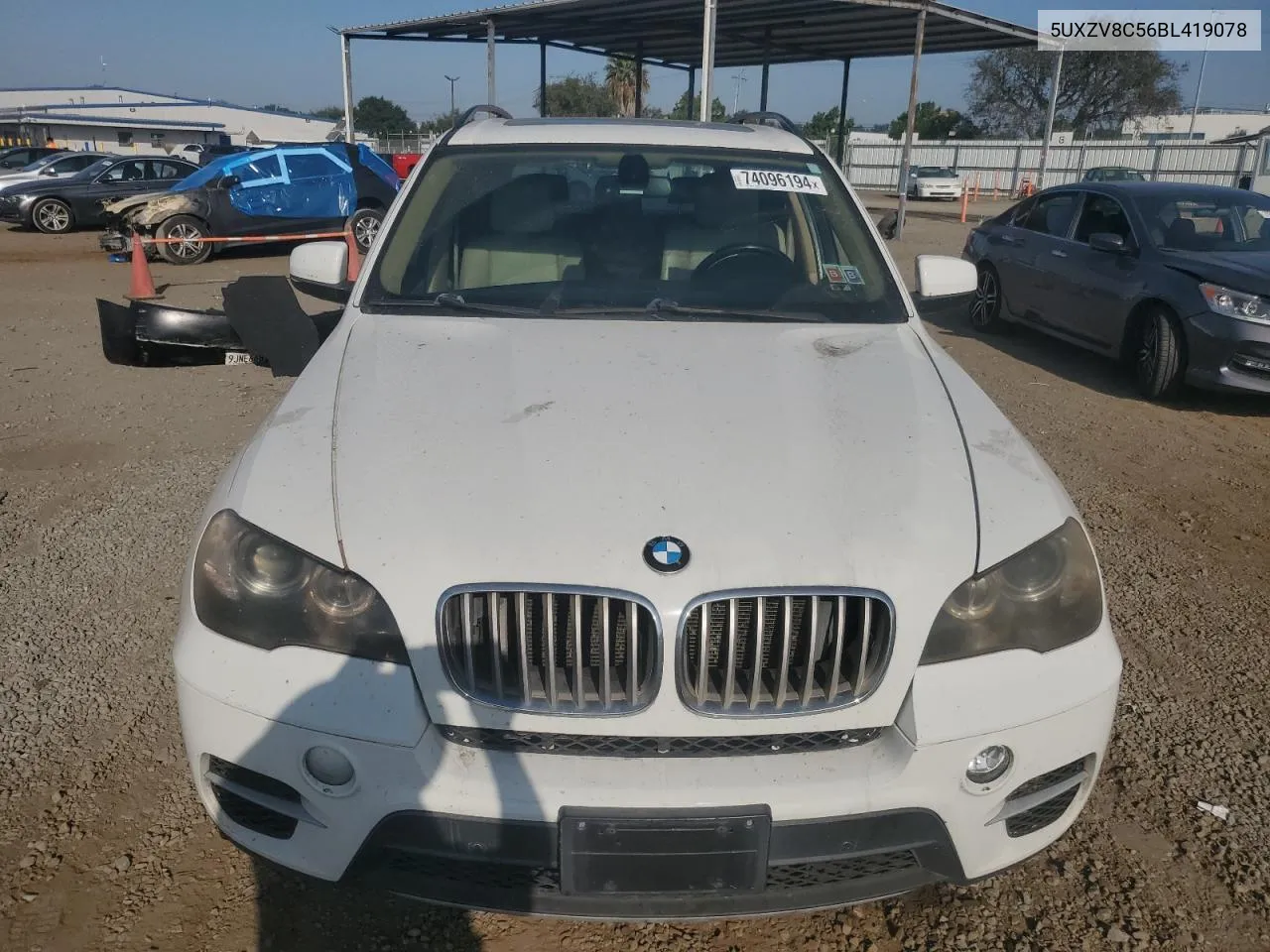 2011 BMW X5 xDrive50I VIN: 5UXZV8C56BL419078 Lot: 74096194