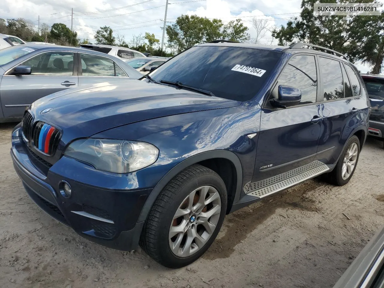 2011 BMW X5 xDrive35I VIN: 5UXZV4C59BL416281 Lot: 74797864