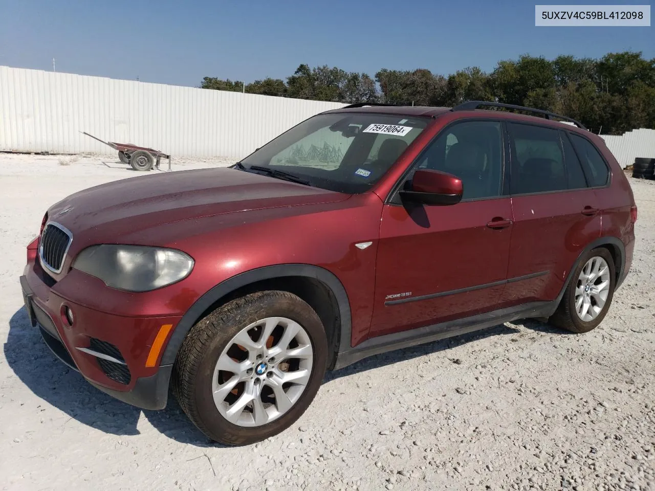 2011 BMW X5 xDrive35I VIN: 5UXZV4C59BL412098 Lot: 75919064