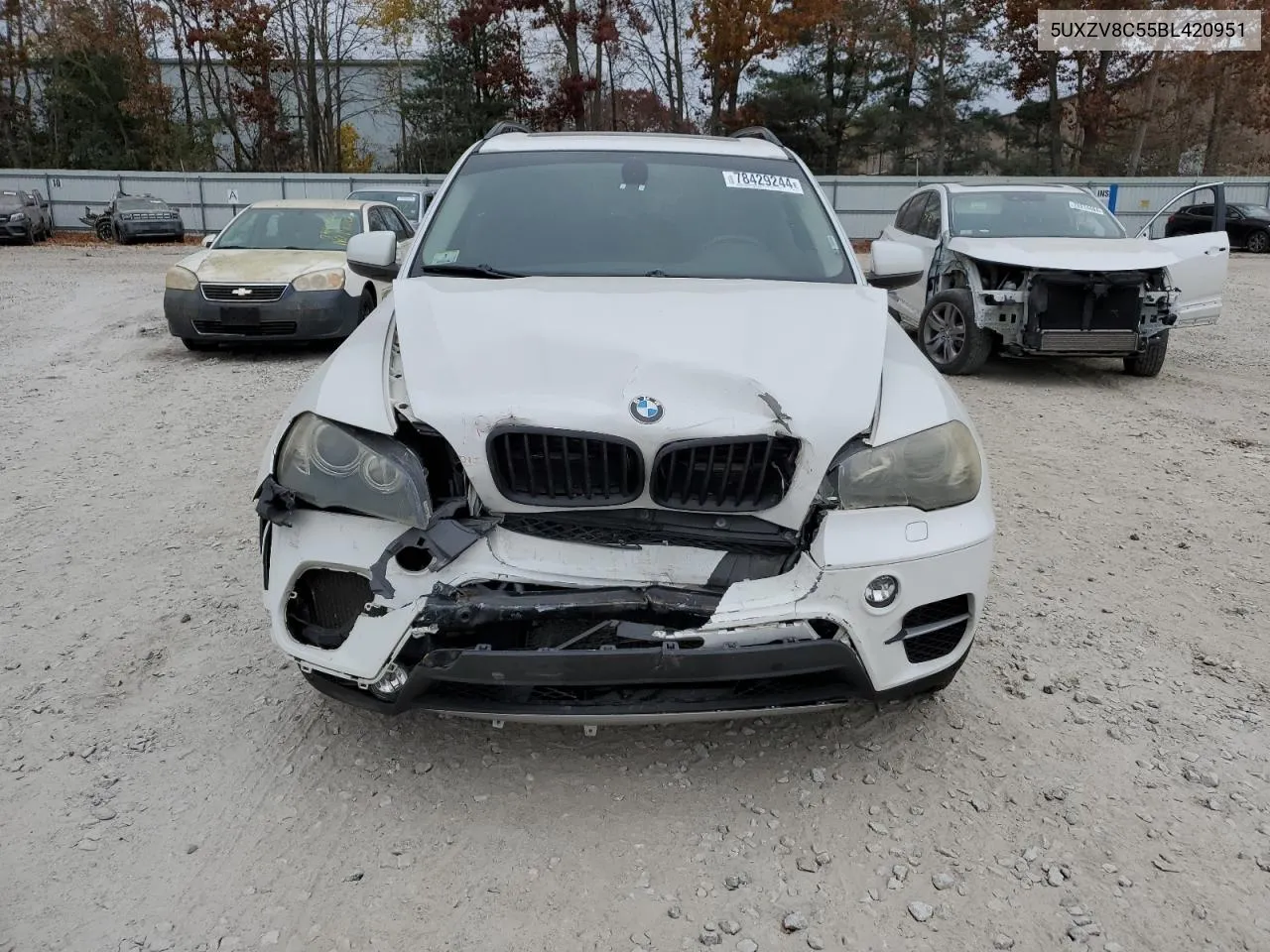 2011 BMW X5 xDrive50I VIN: 5UXZV8C55BL420951 Lot: 78429244