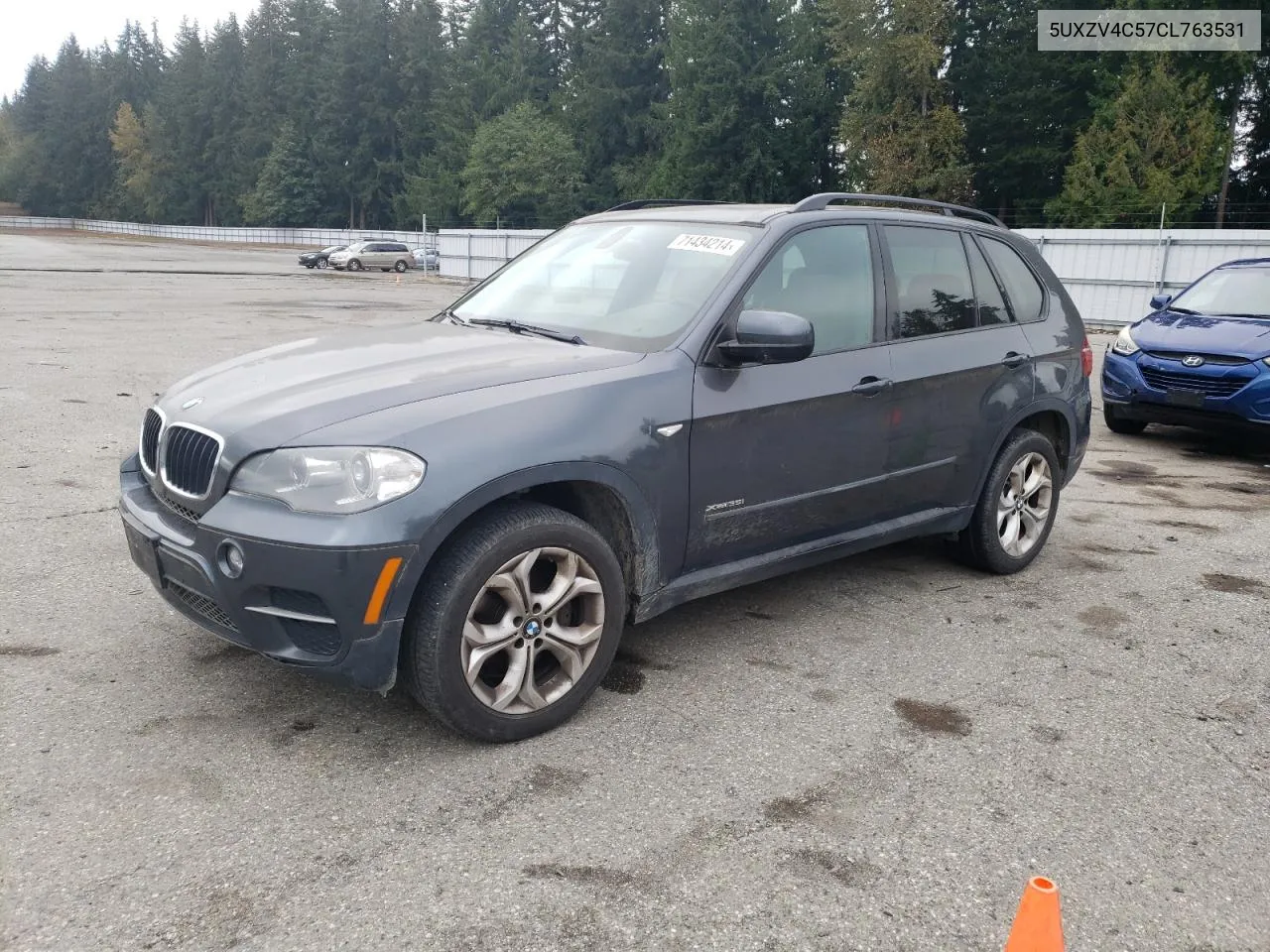 2012 BMW X5 xDrive35I VIN: 5UXZV4C57CL763531 Lot: 71434214