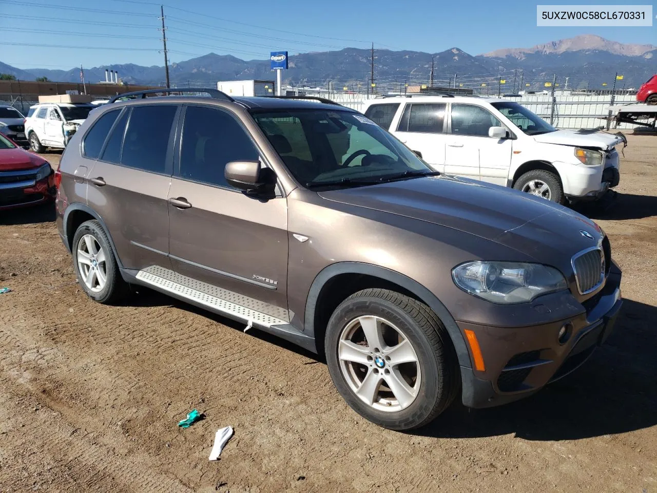 2012 BMW X5 xDrive35D VIN: 5UXZW0C58CL670331 Lot: 72230804