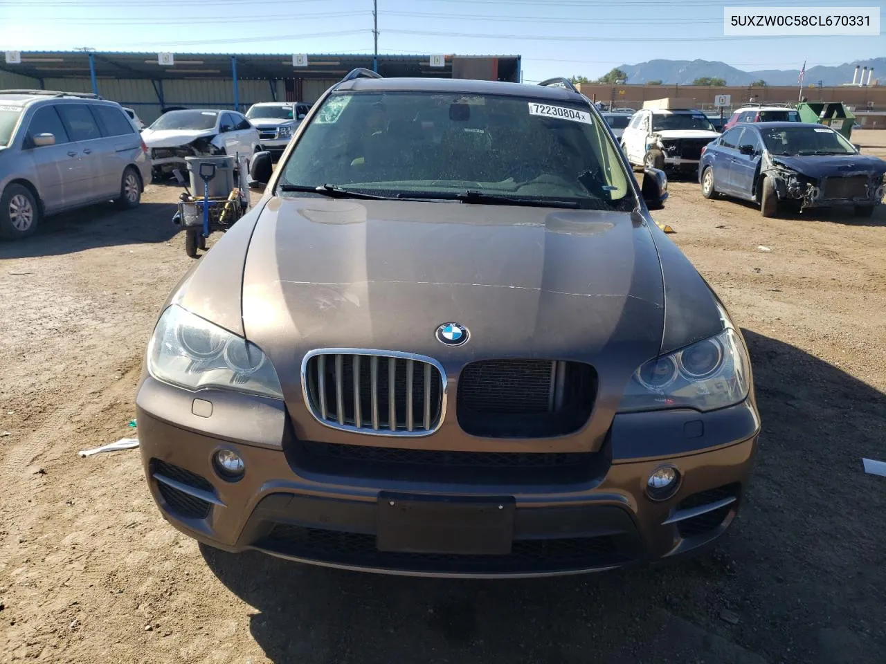 2012 BMW X5 xDrive35D VIN: 5UXZW0C58CL670331 Lot: 72230804