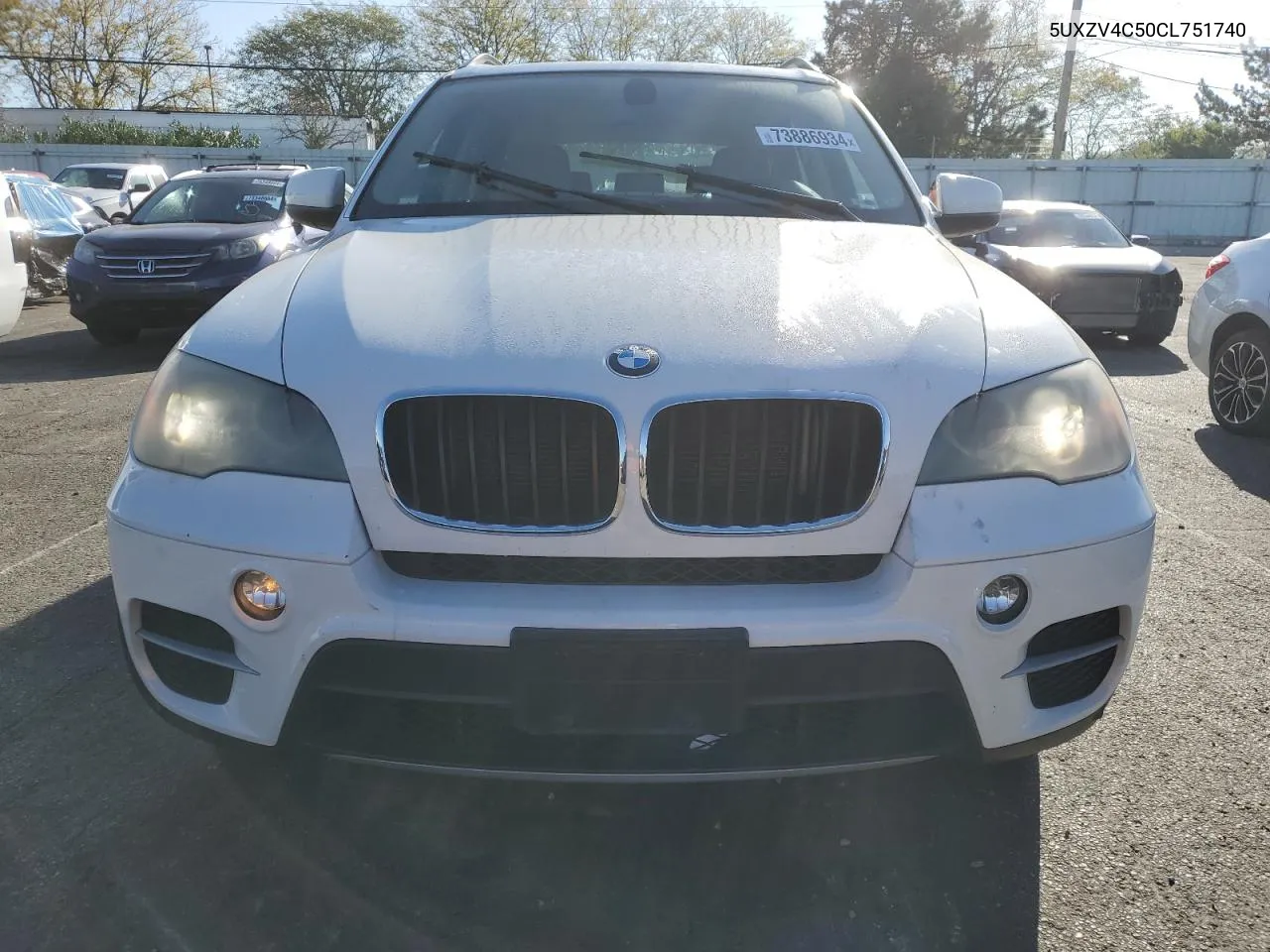 2012 BMW X5 xDrive35I VIN: 5UXZV4C50CL751740 Lot: 73886934