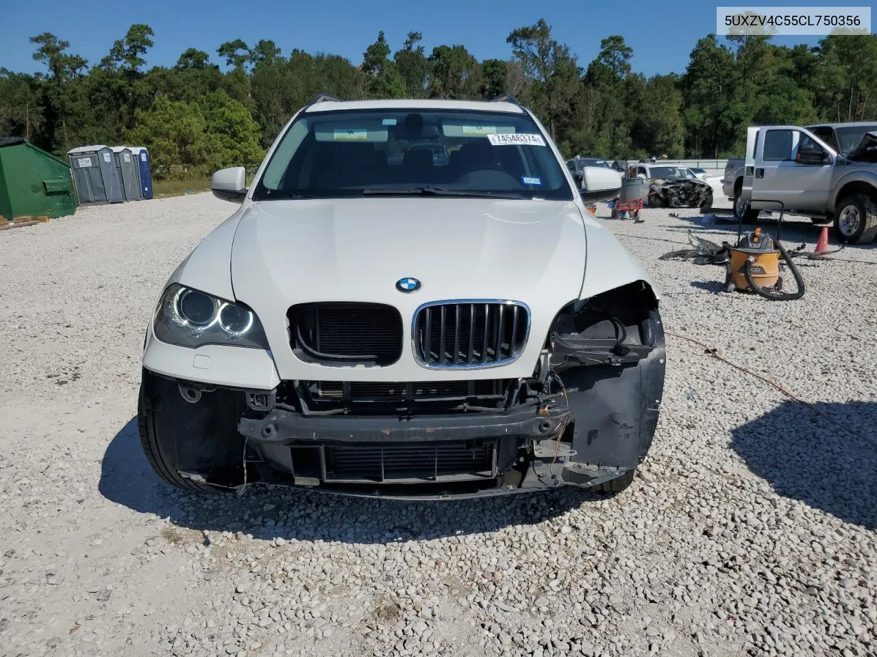 2012 BMW X5 xDrive35I VIN: 5UXZV4C55CL750356 Lot: 74546374