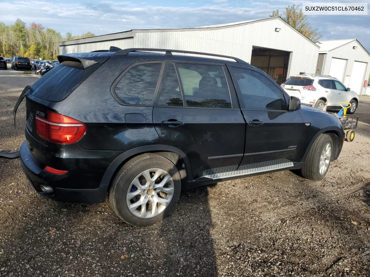 2012 BMW X5 xDrive35D VIN: 5UXZW0C51CL670462 Lot: 74625934