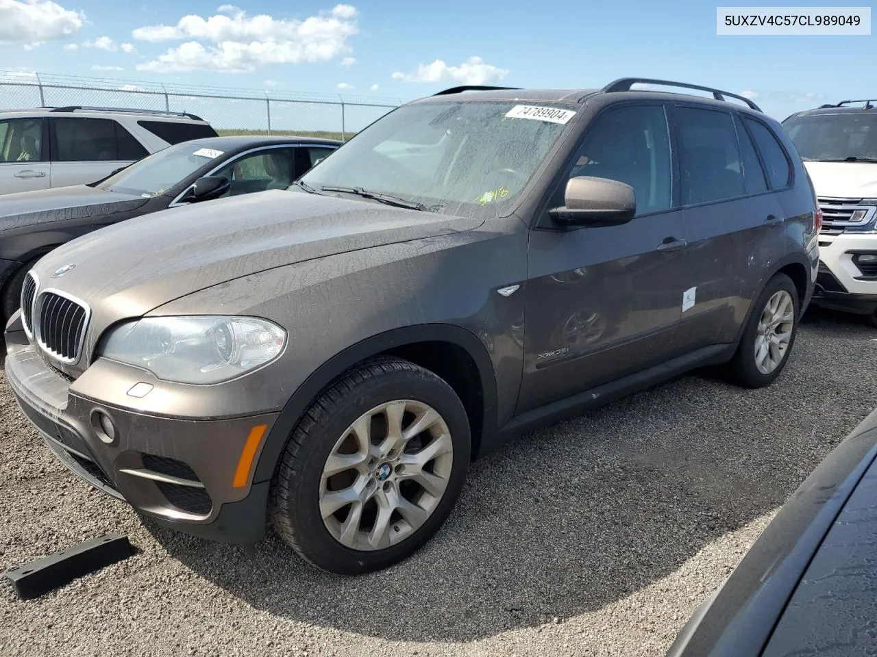 2012 BMW X5 xDrive35I VIN: 5UXZV4C57CL989049 Lot: 74789904