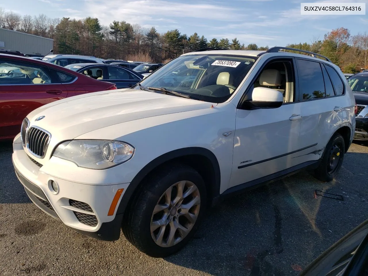 2012 BMW X5 xDrive35I VIN: 5UXZV4C58CL764316 Lot: 78537093