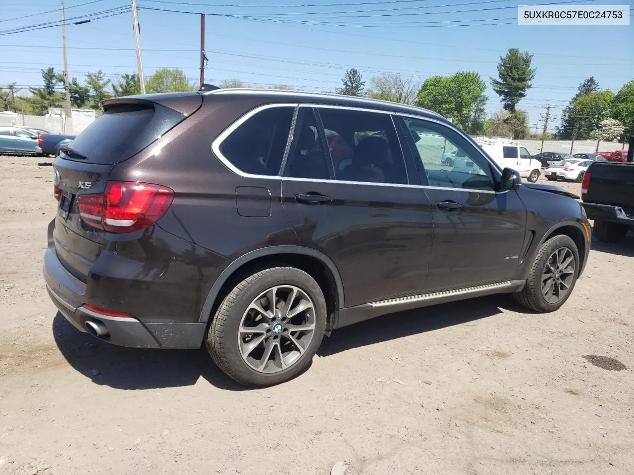 2014 BMW X5 xDrive35I VIN: 5UXKR0C57E0C24753 Lot: 52344824