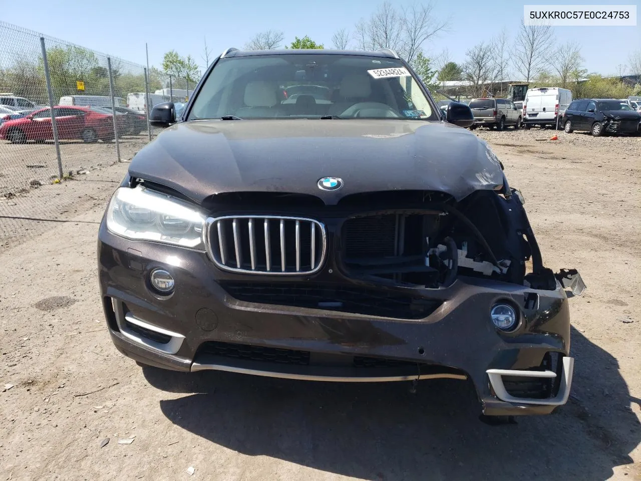 2014 BMW X5 xDrive35I VIN: 5UXKR0C57E0C24753 Lot: 52344824