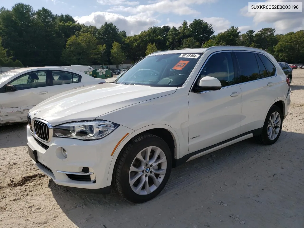 2014 BMW X5 xDrive50I VIN: 5UXKR6C52E0C03196 Lot: 70178194