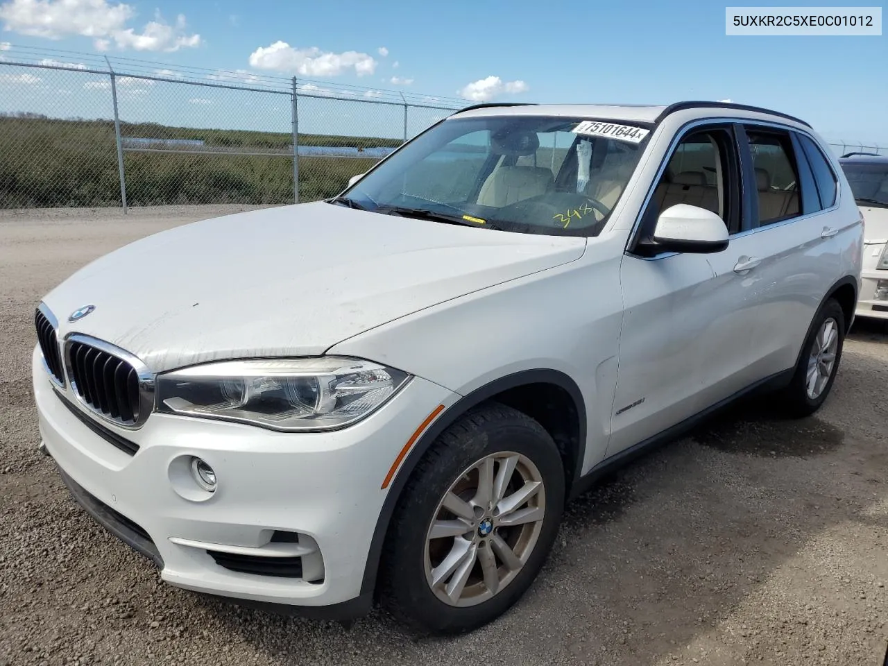 2014 BMW X5 Sdrive35I VIN: 5UXKR2C5XE0C01012 Lot: 75101644