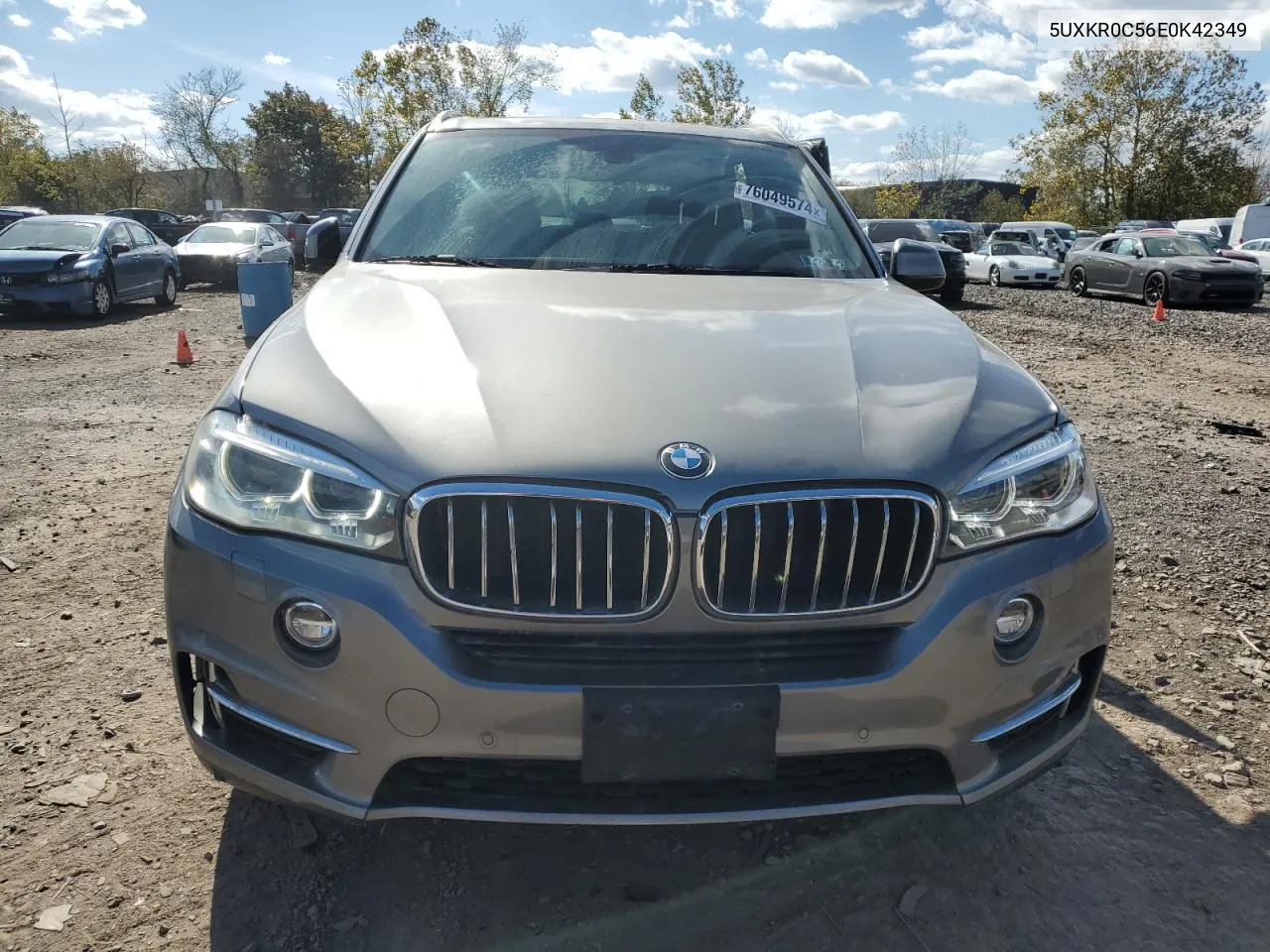 2014 BMW X5 xDrive35I VIN: 5UXKR0C56E0K42349 Lot: 76049574