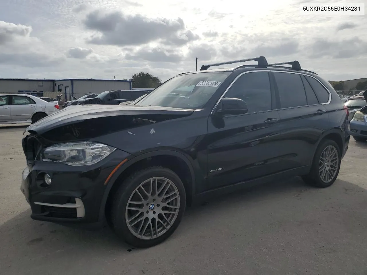 2014 BMW X5 Sdrive35I VIN: 5UXKR2C56E0H34281 Lot: 80040924