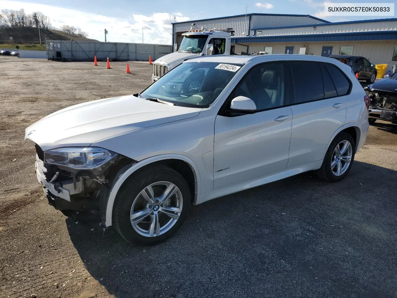 2014 BMW X5 xDrive35I VIN: 5UXKR0C57E0K50833 Lot: 80194234