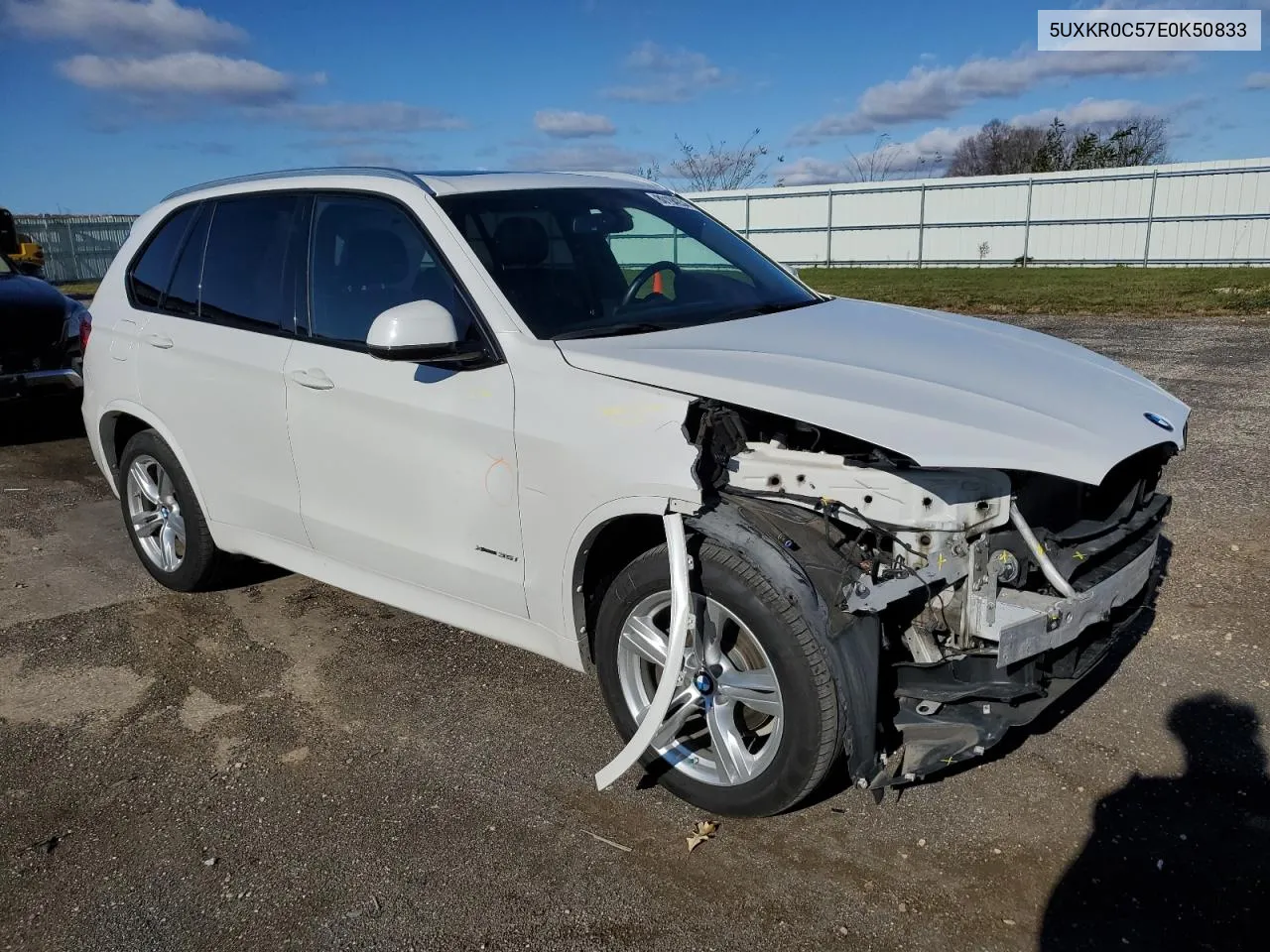 2014 BMW X5 xDrive35I VIN: 5UXKR0C57E0K50833 Lot: 80194234