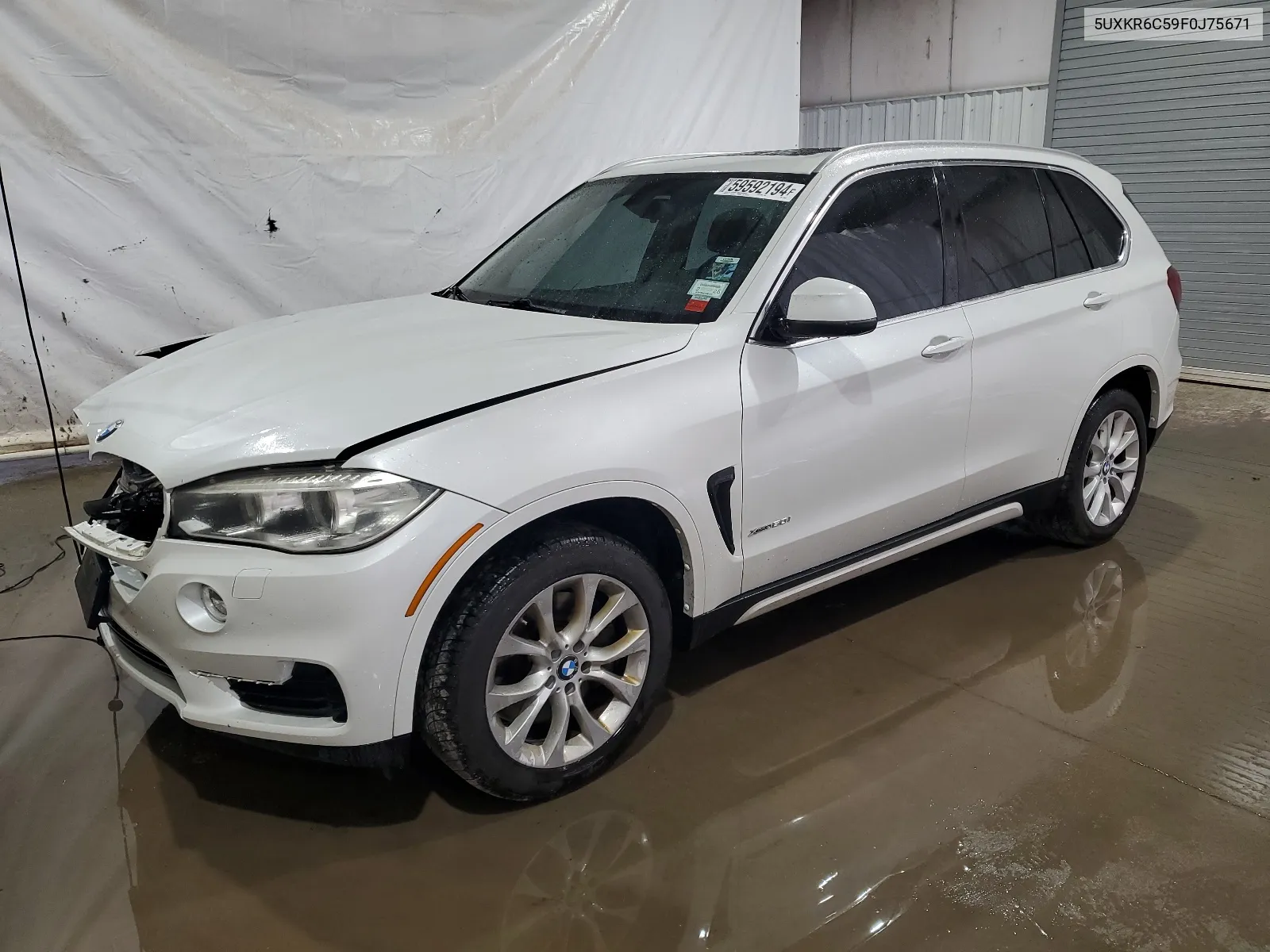 2015 BMW X5 xDrive50I VIN: 5UXKR6C59F0J75671 Lot: 59592194