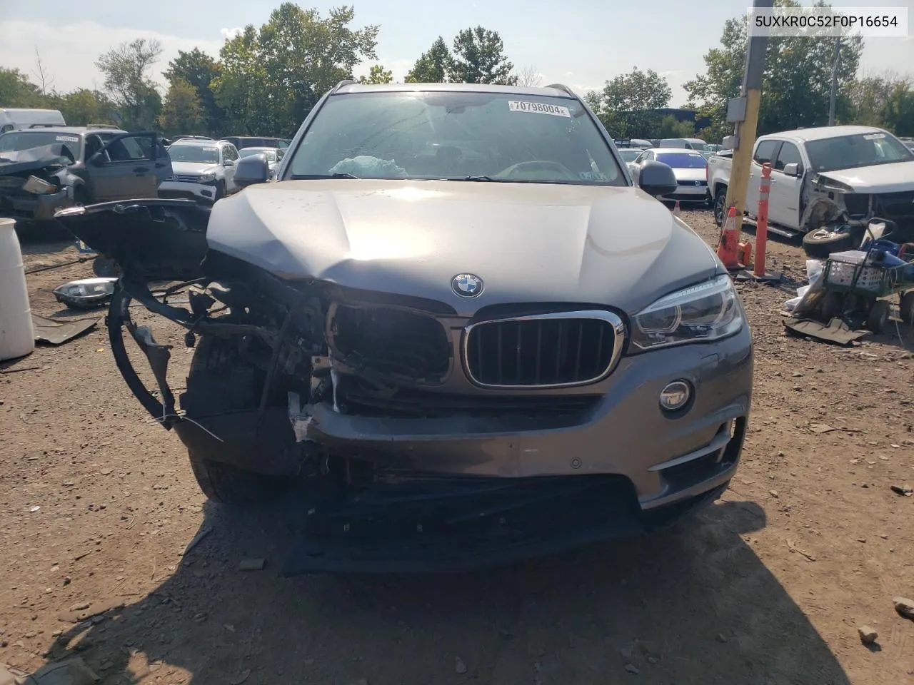 2015 BMW X5 xDrive35I VIN: 5UXKR0C52F0P16654 Lot: 70798004