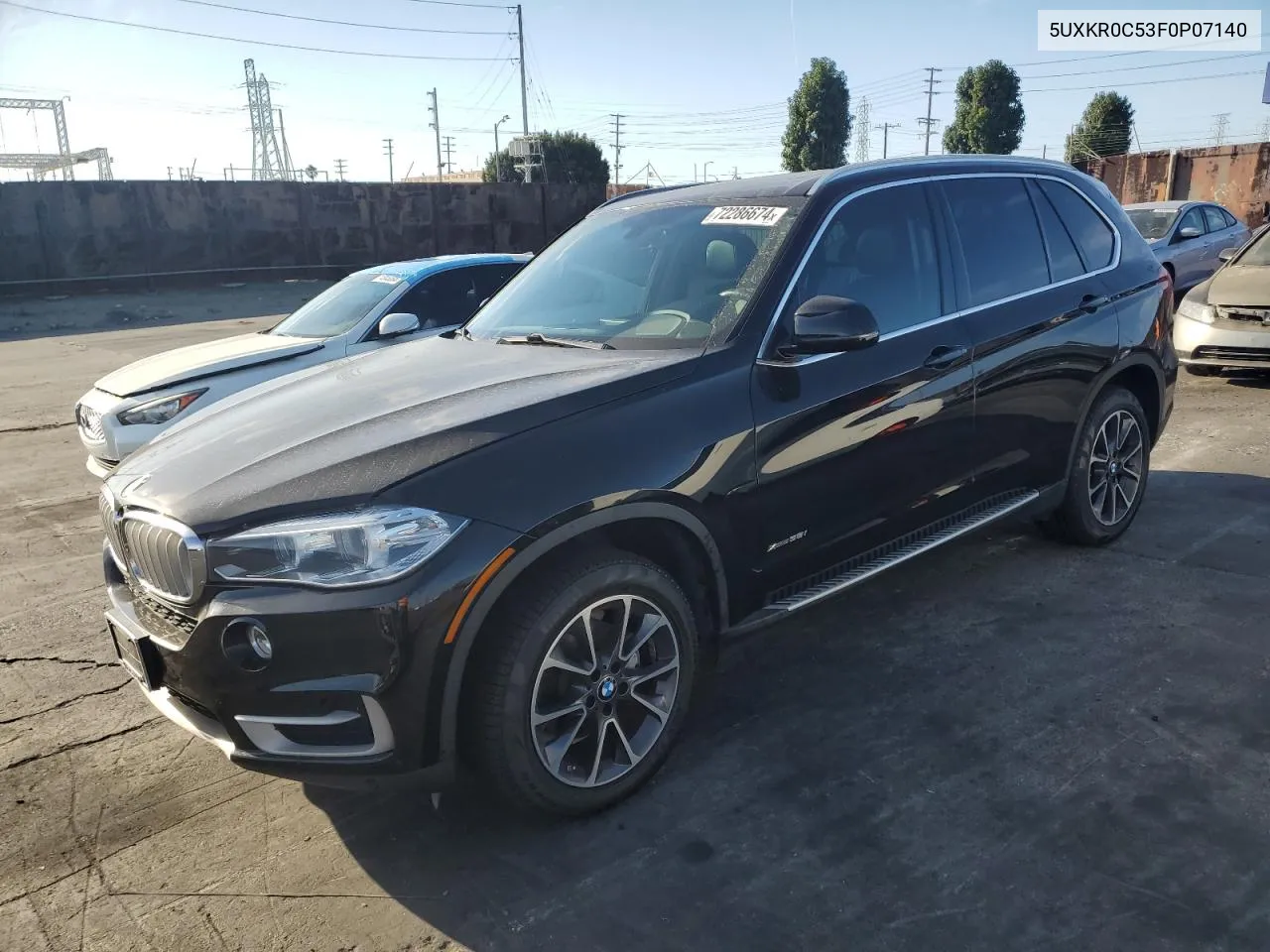 2015 BMW X5 xDrive35I VIN: 5UXKR0C53F0P07140 Lot: 72286674