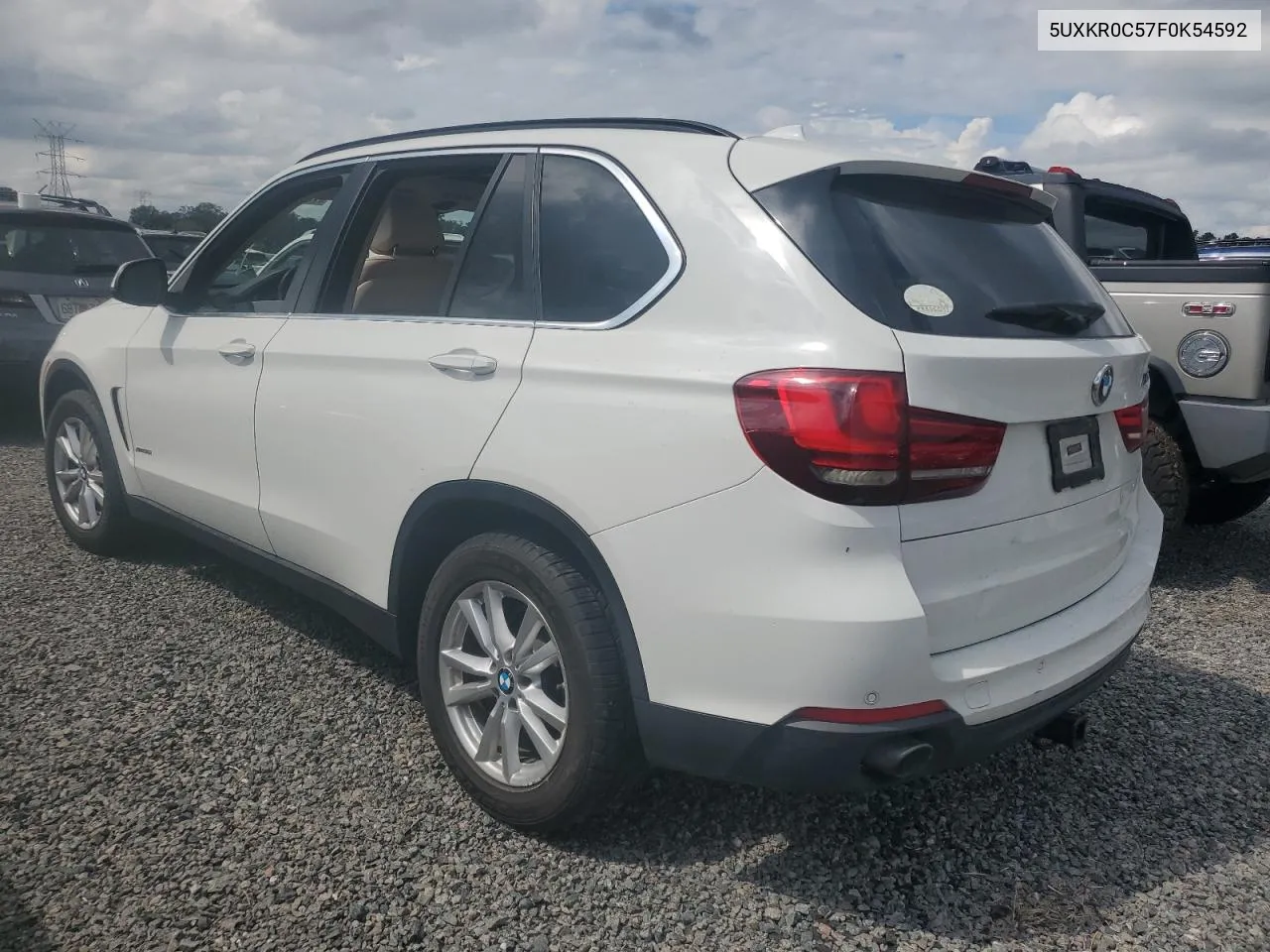 2015 BMW X5 xDrive35I VIN: 5UXKR0C57F0K54592 Lot: 73720404