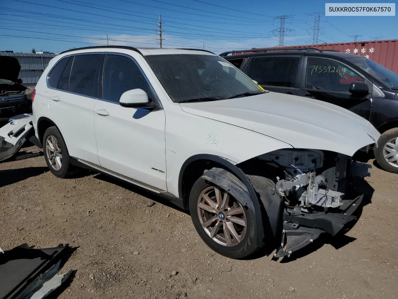 2015 BMW X5 xDrive35I VIN: 5UXKR0C57F0K67570 Lot: 74171534