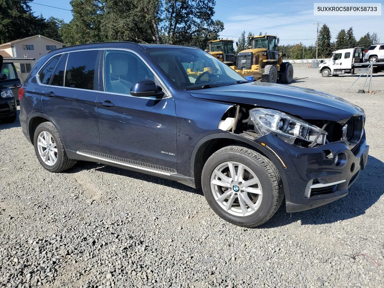 2015 BMW X5 xDrive35I VIN: 5UXKR0C58F0K58733 Lot: 74522144