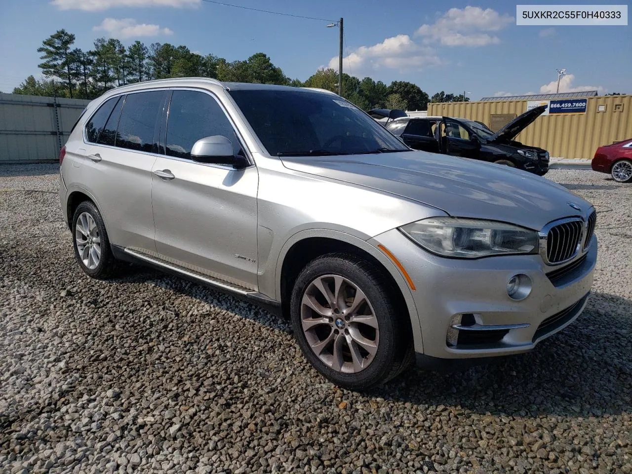 2015 BMW X5 Sdrive35I VIN: 5UXKR2C55F0H40333 Lot: 74808054