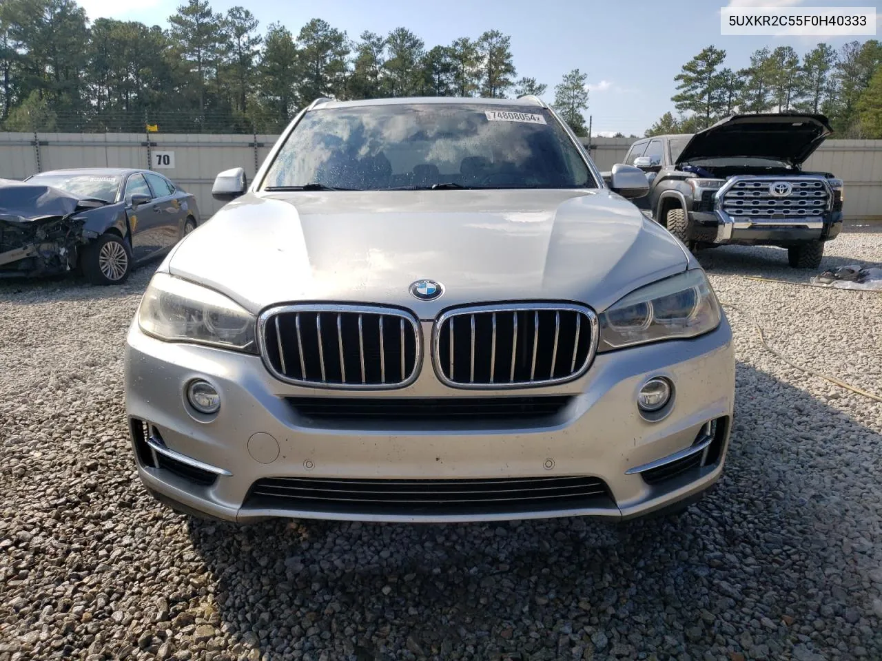 2015 BMW X5 Sdrive35I VIN: 5UXKR2C55F0H40333 Lot: 74808054